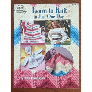 Learn to Knit in Just One Day Book